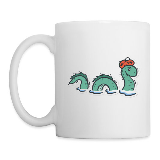 Glossy Mug | Nessie the Loch Ness Monster - white