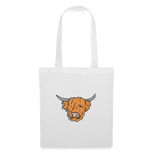 Tote Bag | Hector the Highland Coo - white