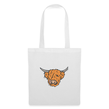 Tote Bag | Hector the Highland Coo - white