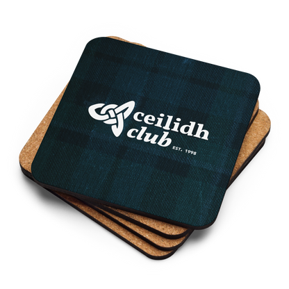 Cork-back coaster | Ceilidh Club