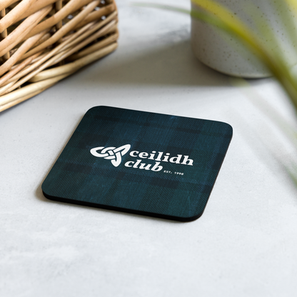 Cork-back coaster | Ceilidh Club