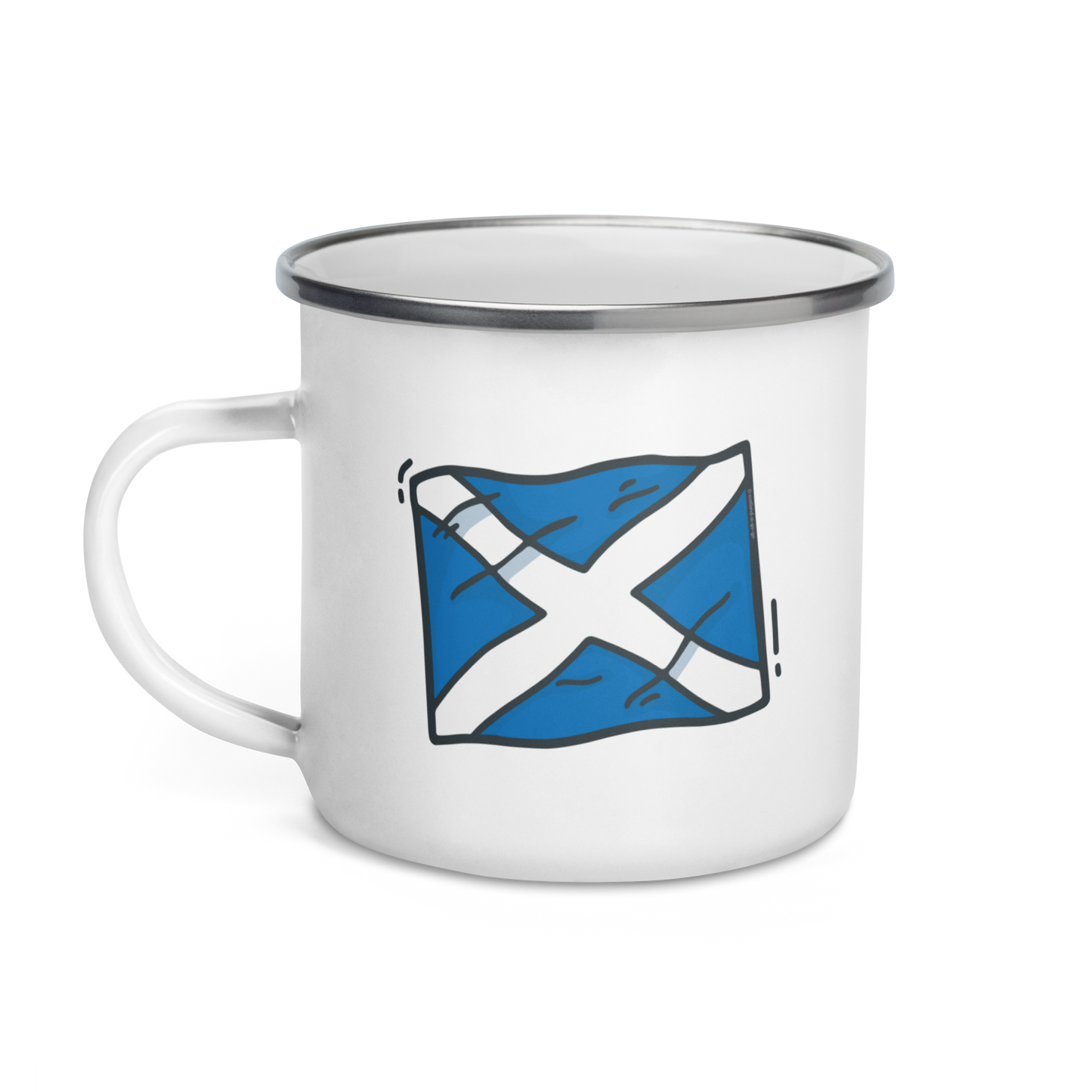 Enamel Mug | Scottish Saltire