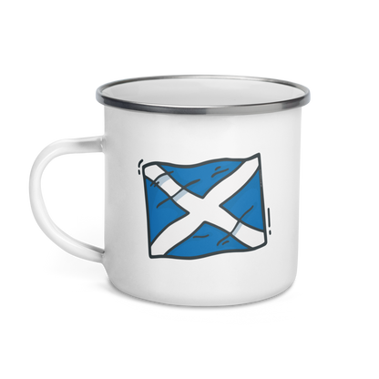 Enamel Mug | Scottish Saltire