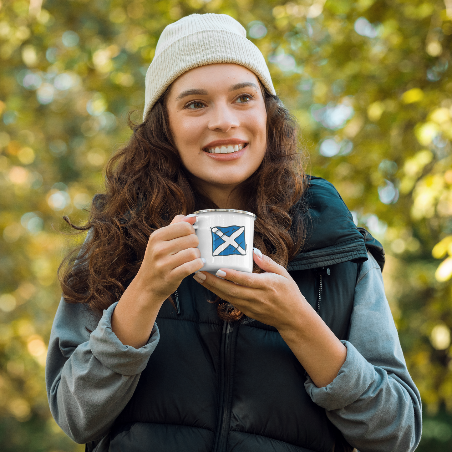 Enamel Mug | Scottish Saltire