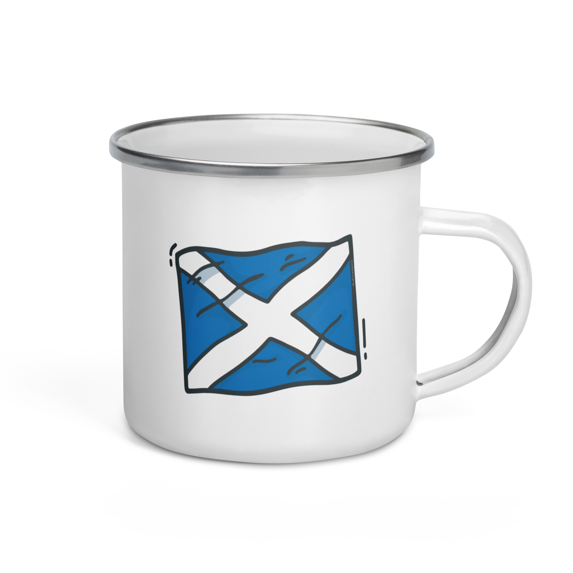 Enamel Mug | Scottish Saltire