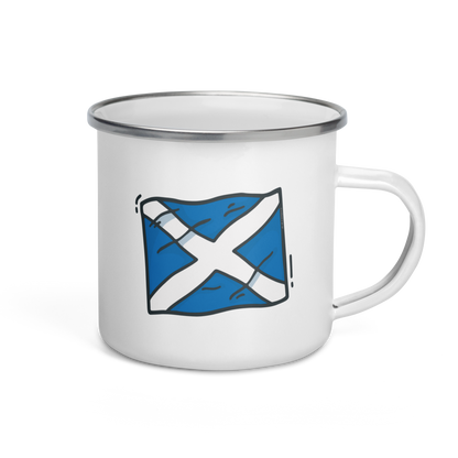 Enamel Mug | Scottish Saltire