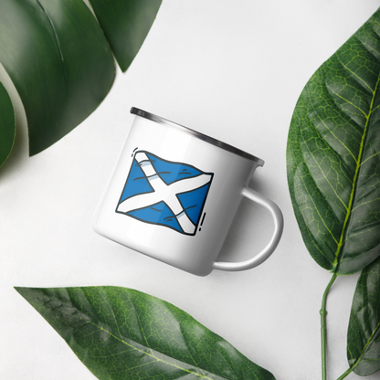 Enamel Mug | Scottish Saltire