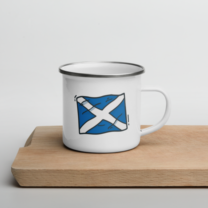 Enamel Mug | Scottish Saltire