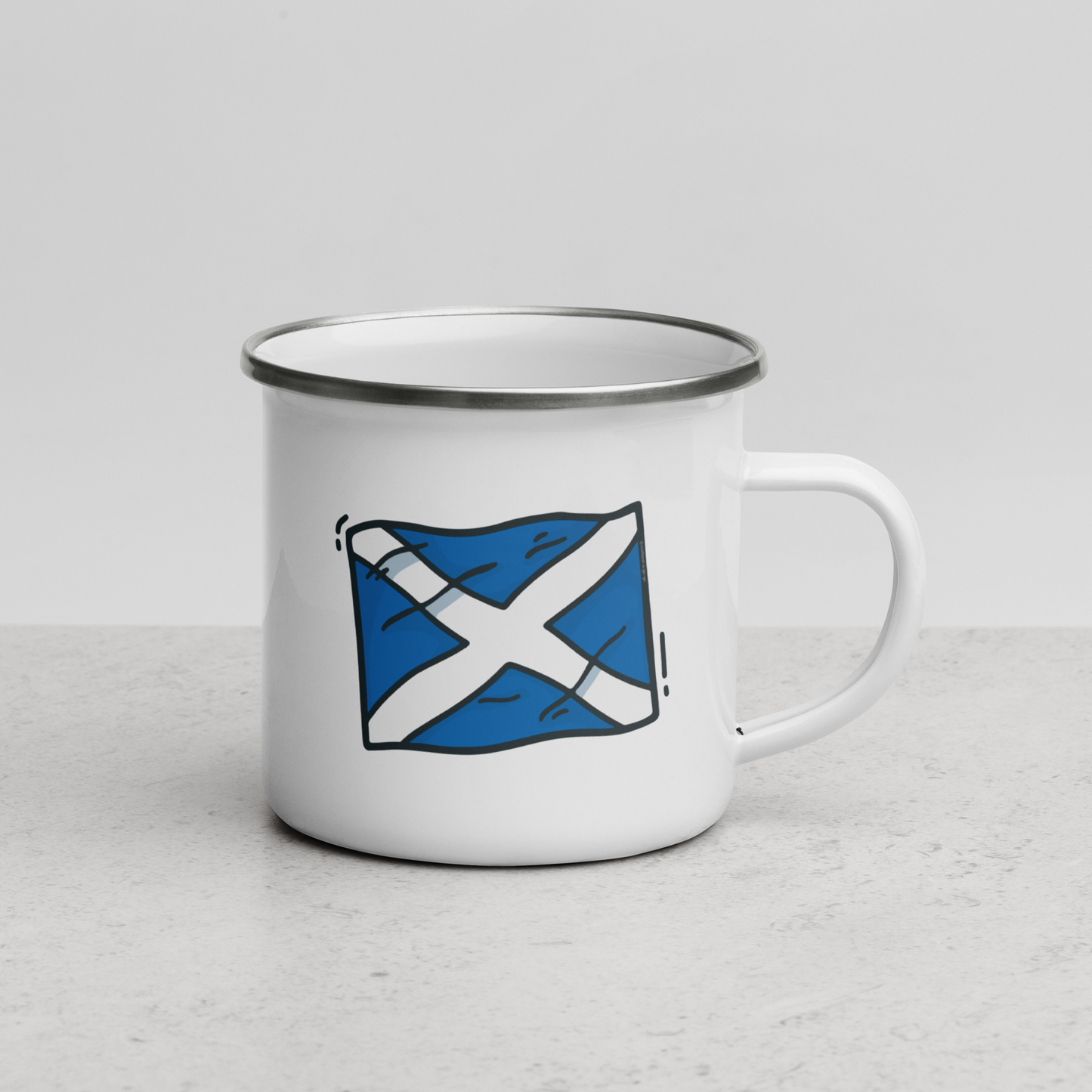 Enamel Mug | Scottish Saltire