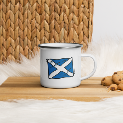 Enamel Mug | Scottish Saltire