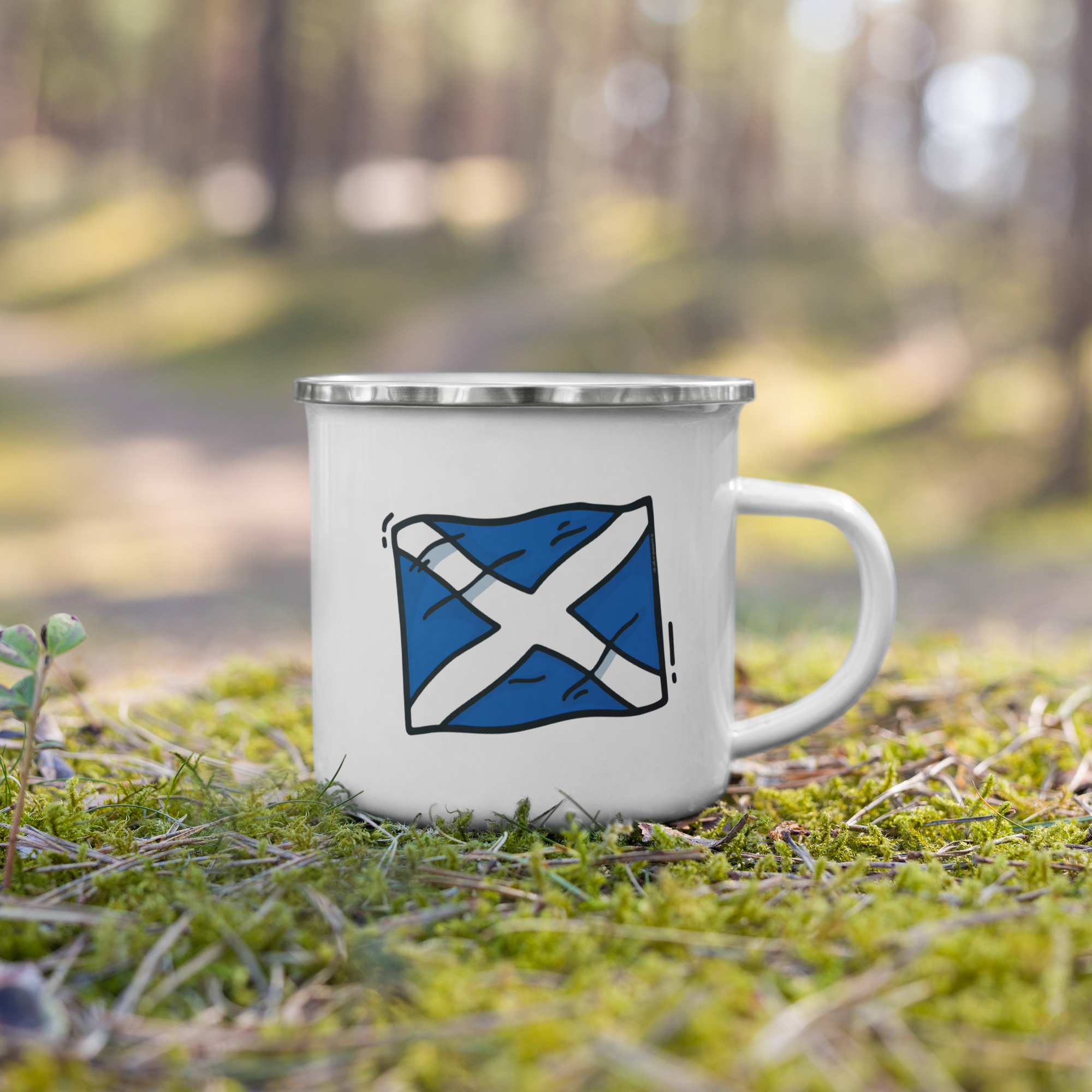 Enamel Mug | Scottish Saltire