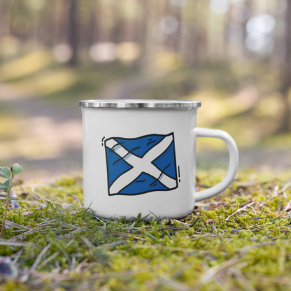 Enamel Mug | Scottish Saltire