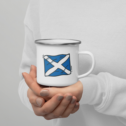 Enamel Mug | Scottish Saltire