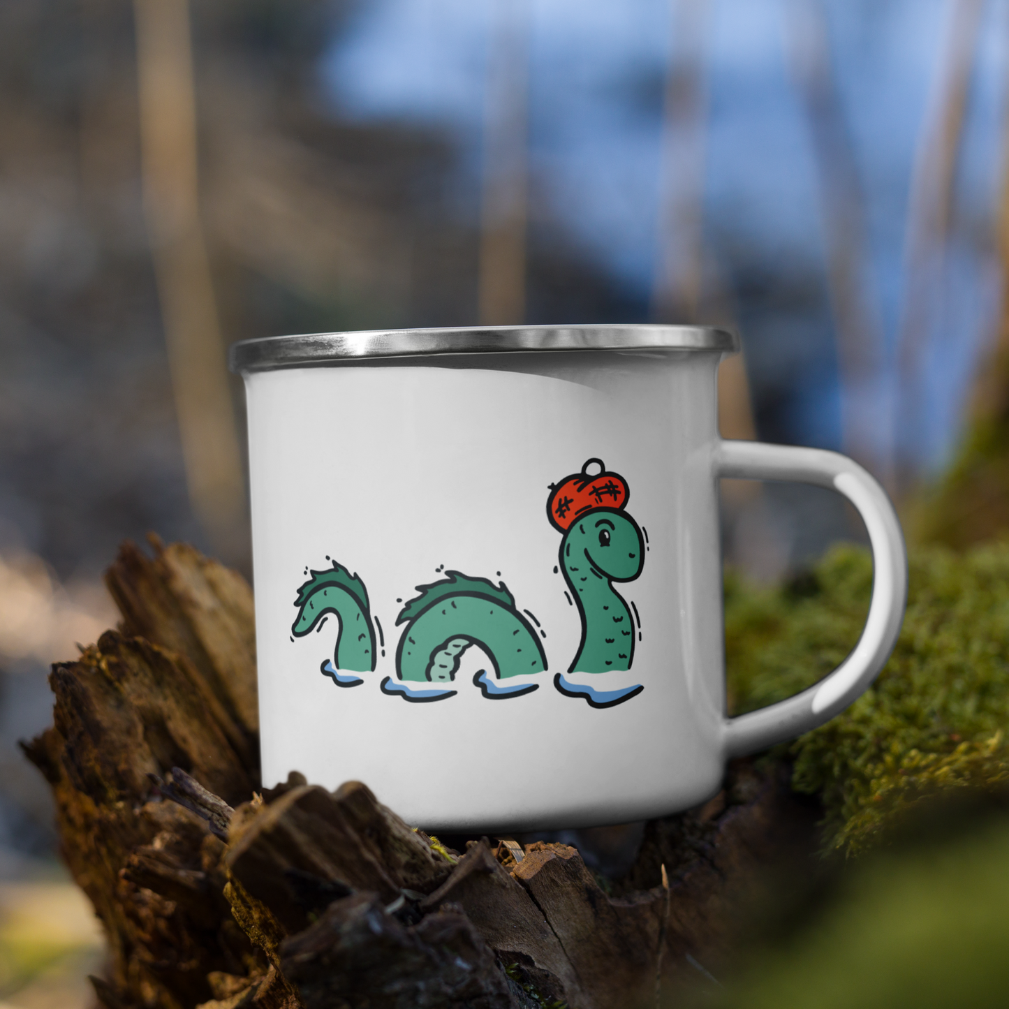 Enamel Mug | Nessie the Loch Ness Monster