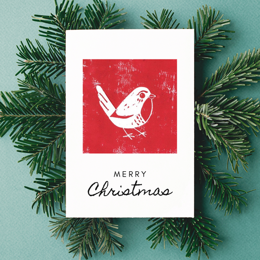 Red Robin Christmas Card