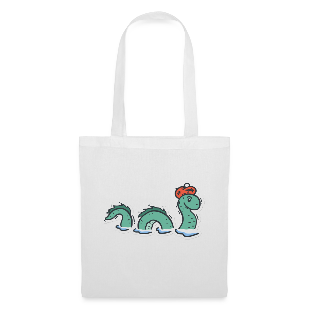 Tote Bag | Nessie the Loch Ness Monster - white