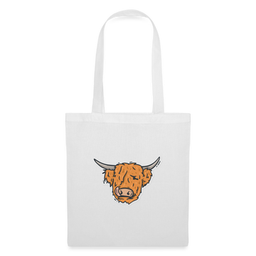 Tote Bag | Hector the Highland Coo - white