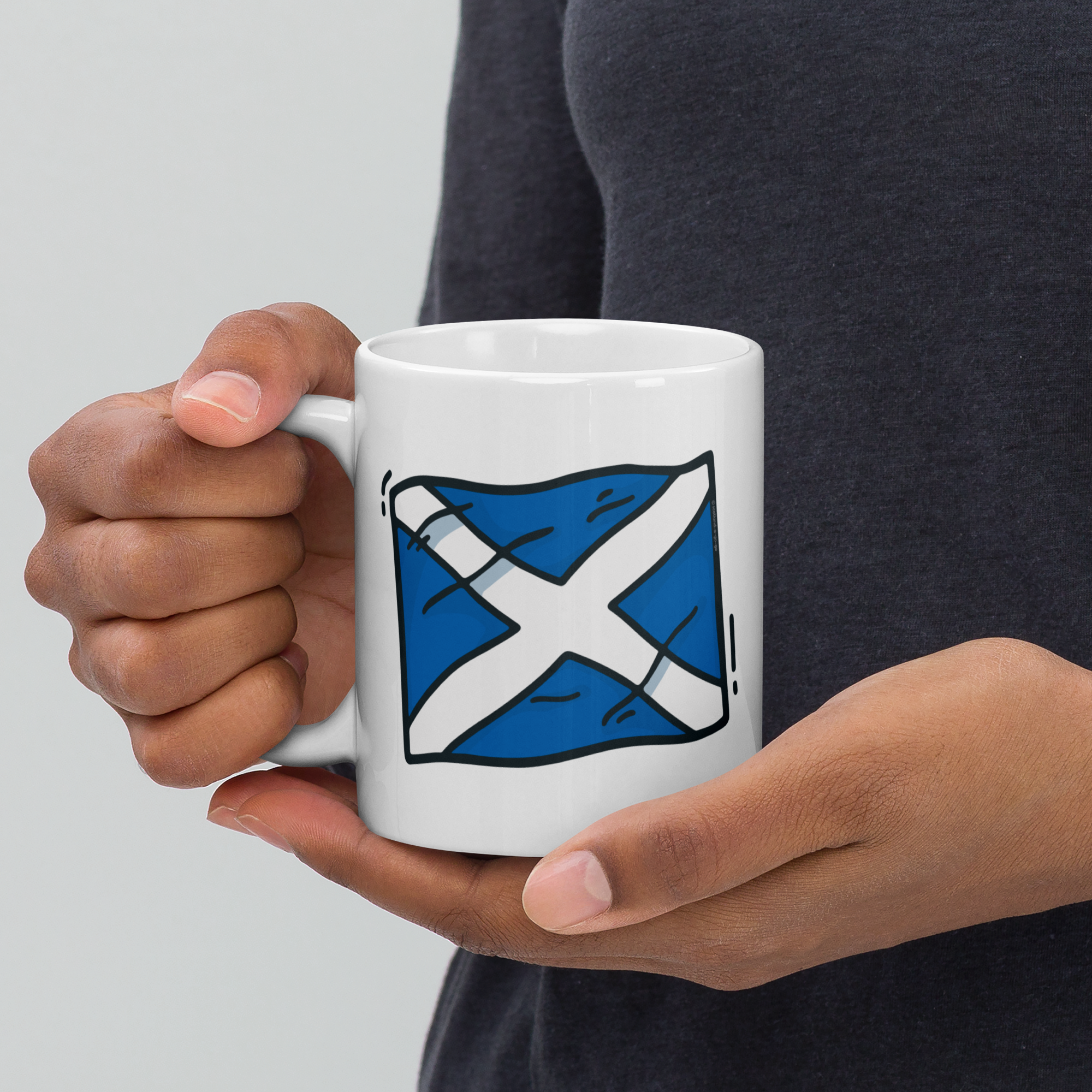 Glossy Mug | Scottish Saltire